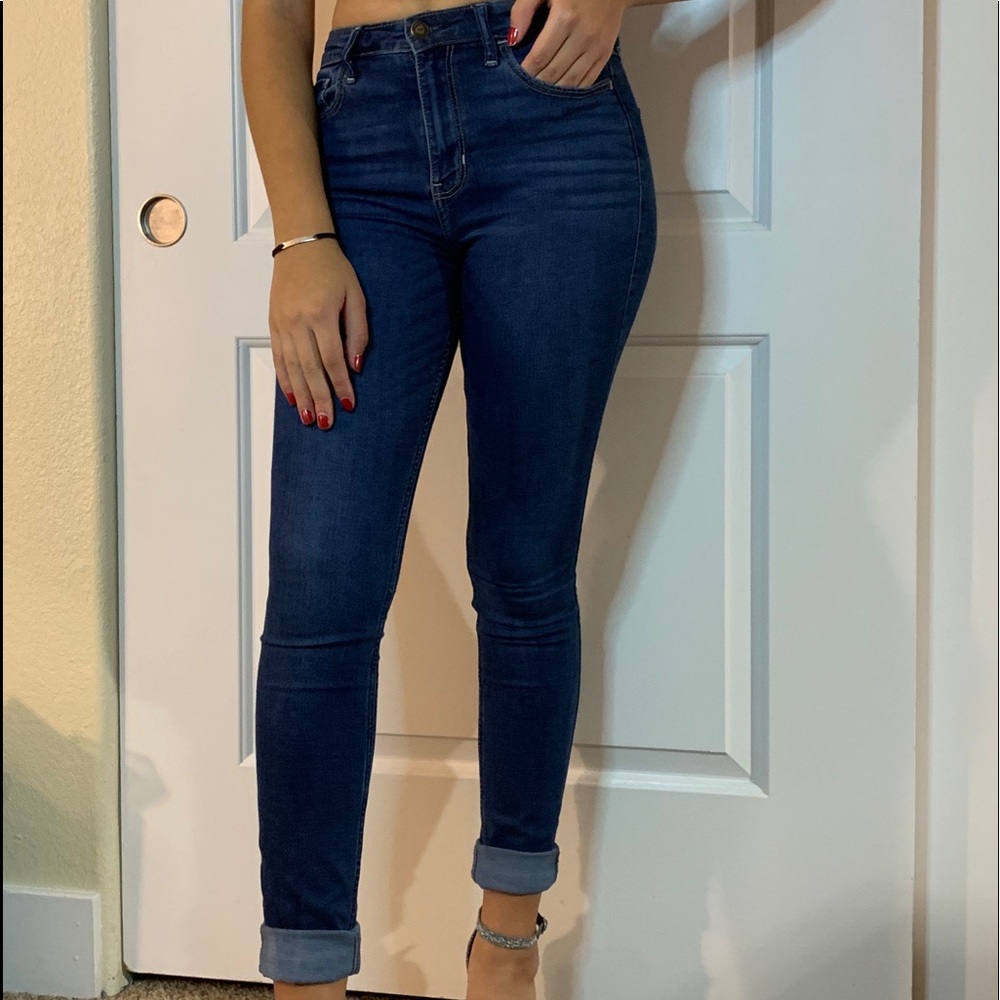 High rise super skinny jeans!